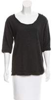 Thumbnail for your product : Unconditional Sheer-Paneled Wool Top