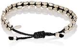 Thumbnail for your product : M. Cohen Men's Beaded Waxed Cord Bracelet - Black