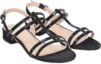 Bibi Lou Black Leather Sandals