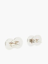 Thumbnail for your product : Jiwinaia Face Stud Rhodium-plated Earrings - Silver