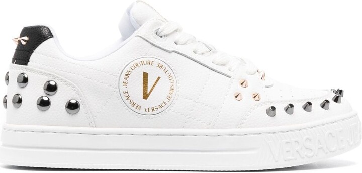 Versace Leather Sneakers w/ Tags - ShopStyle