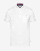 Thumbnail for your product : Ted Baker RICKEE Flat knit collar cotton polo shirt