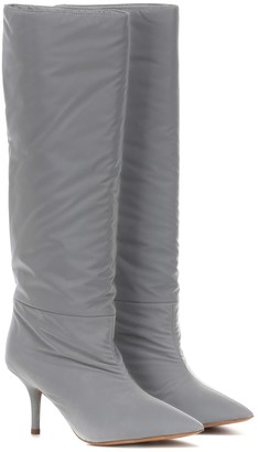 reflective knee high boots