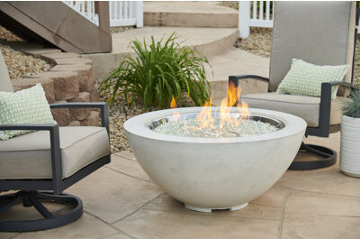 The Outdoor GreatRoom Company Cove Bowl Concrete Propane Fire Pit