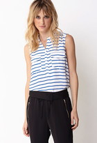 Thumbnail for your product : Forever 21 Essential Striped Chiffon Top
