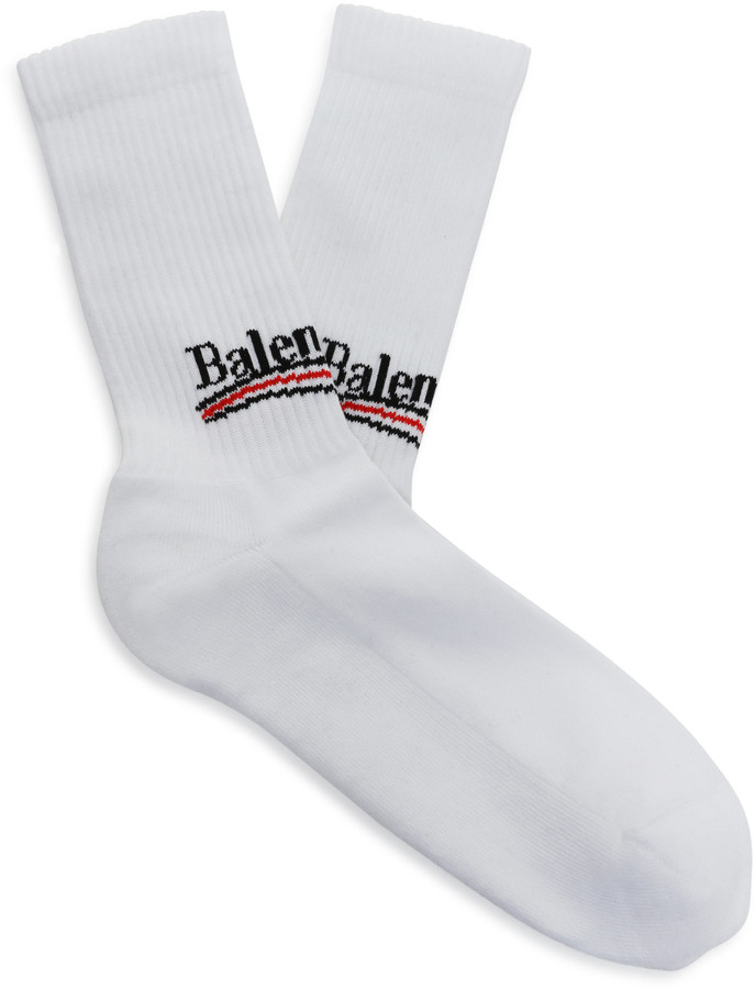 black and white balenciaga socks