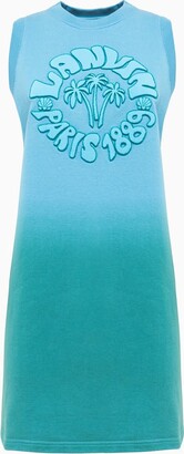 Lanvin Raised-Logo Sleeveless Dress