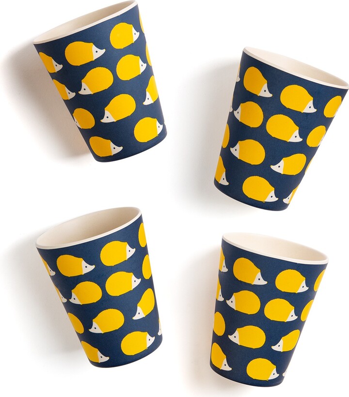 Anorak Kissing Hedgehogs Bamboo Beakers 4Pk ShopStyle Coffee Mugs