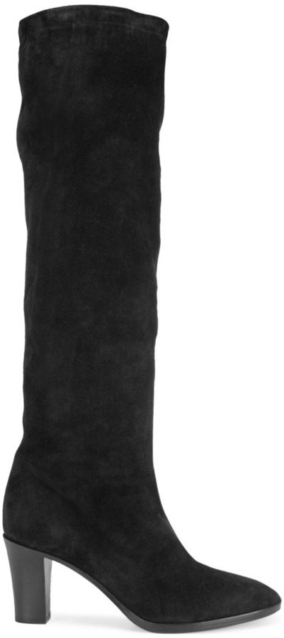 Thanksgiving Outfit - Suede Knee-High Boots