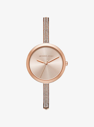 Michael Kors Blakely Pave Rose Gold-Tone Watch