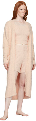 SKIMS Pink Cozy Knit Robe