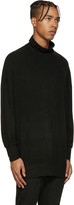 Thumbnail for your product : Diet Butcher Slim Skin Black Sueded Jersey Turtleneck