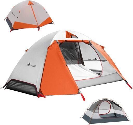 WOOJONG Moon Lence Professional Camping Tent 2 Person Tent Backpacking Tent, Water & Wind Proof Ultralight Equipment for Mountaineering Backpacking &...