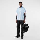 Thumbnail for your product : Burberry Short-sleeve Monogram Motif Stretch Cotton Shirt