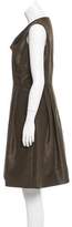 Thumbnail for your product : Oscar de la Renta Pleated Silk Dress