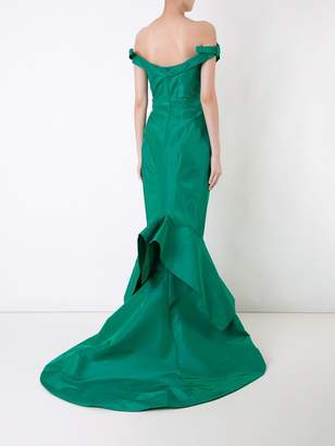 Zac Posen Bardot fishtail gown