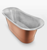 Thumbnail for your product : Rejuvenation Coba Rose Gold Exterior Soaking Tub with Nickel Waste & Overflow