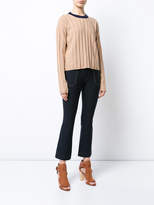 Thumbnail for your product : Derek Lam 10 Crosby Bicolored Pullover With D-Ring Back Detail