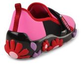 Thumbnail for your product : Prada Multicolor Flower-Embellished Grip-Tape Sneakers