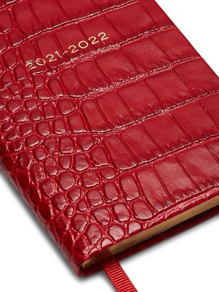 Smythson Croc-Embossed Leather Notebook