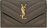 Thumbnail for your product : Saint Laurent Cassandre Matelasse Fragments Flap Card Case in Quilted Lambskin