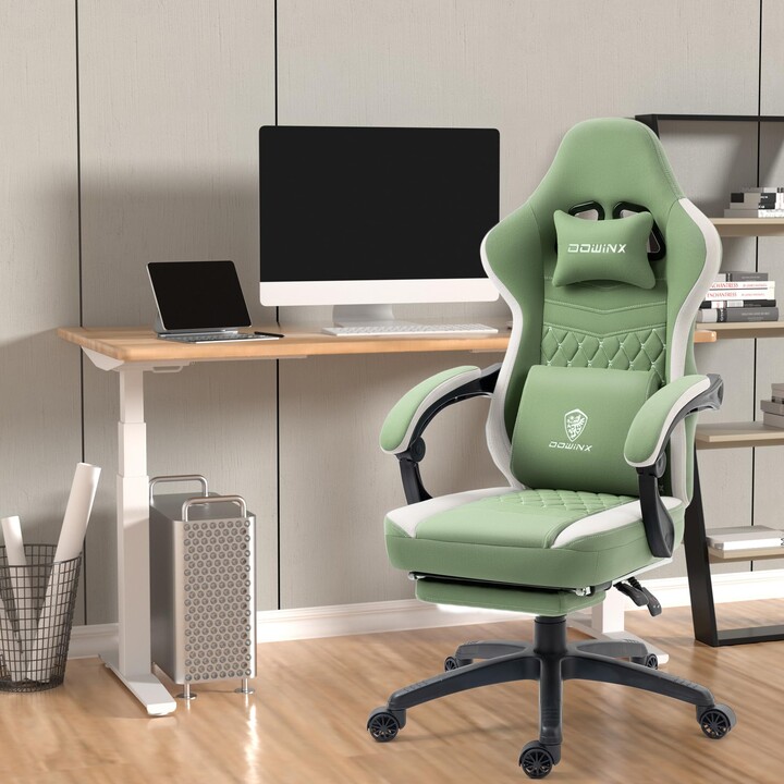 Dowinx Gaming Chair Breathable Fabric Game Chair with Gel Pad