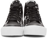 Thumbnail for your product : McQ Black and White Plimsoll Platform High Sneakers