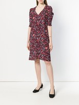 Thumbnail for your product : See by Chloe Floral Print Ruched Sleeves Dress