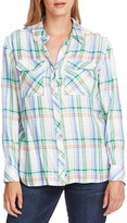Thumbnail for your product : Vince Camuto Orchard Herringbone Plaid Button Front Shirt