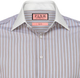 Thumbnail for your product : Thomas Pink Eastbury Stripe Slim Fit Double Cuff Shirt