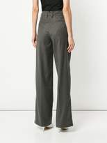 Thumbnail for your product : Walk Of Shame chalk stripe high waist trousers