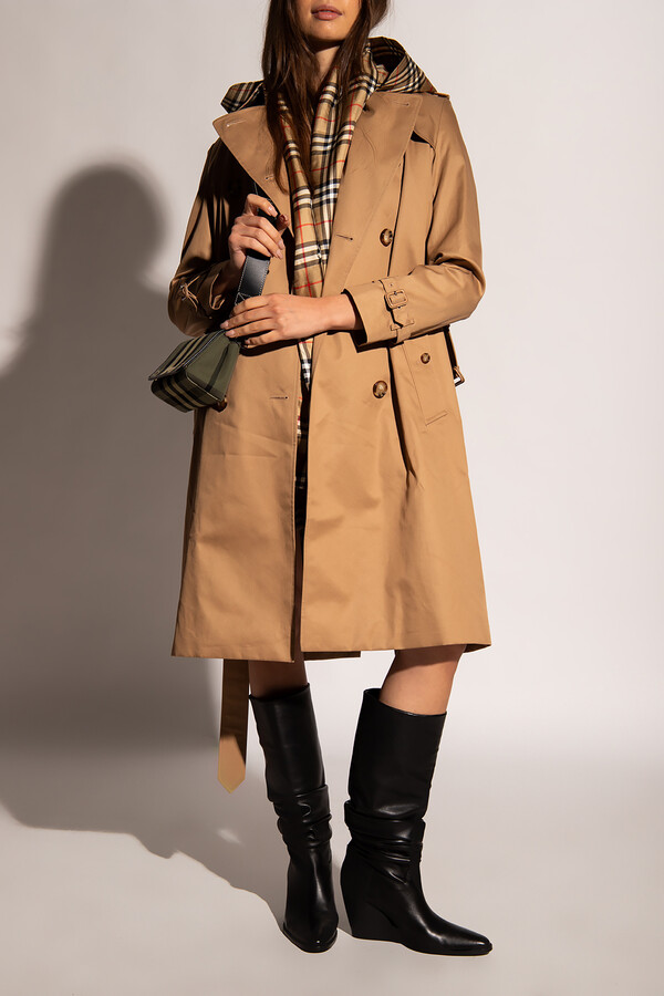 Beige Double Breasted Trench Coat | Shop the world's largest collection of  fashion | ShopStyle