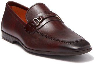magnanni leather bit loafer