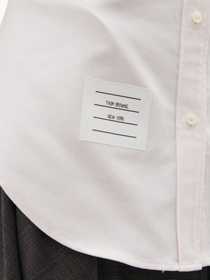 Thom Browne Contrast-collar Sleeveless Cotton-oxford Shirt - Light Pink