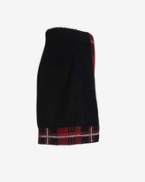 Thumbnail for your product : M Missoni Plaid Mini Skirt: Red/Black