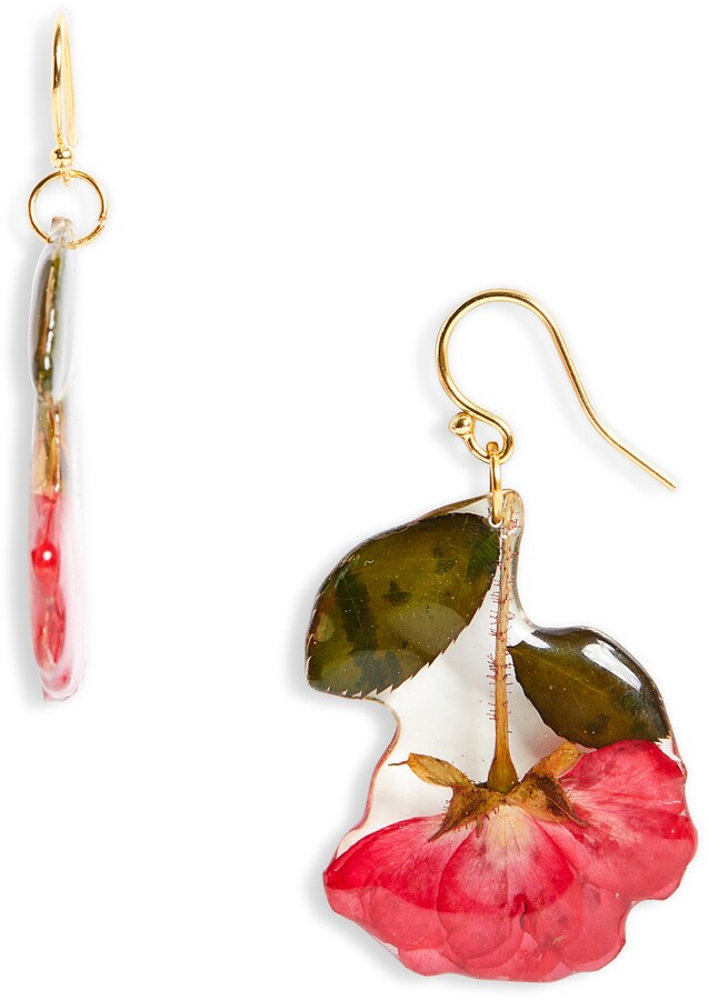 Red Drop Earrings | Shop the world's largest collection of fashion 