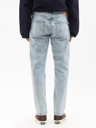 Jeanerica Jeans & Co. - Tm005 Organic Cotton-blend Tapered-leg Jeans - Light Blue