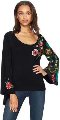 Desigual Women's Faralaes Woman Flat Knitted Thin Gauge Pullover, XS