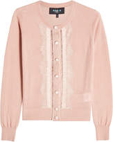 Thumbnail for your product : Paule Ka Lace-Trimmed Cardigan with Wool and Silk