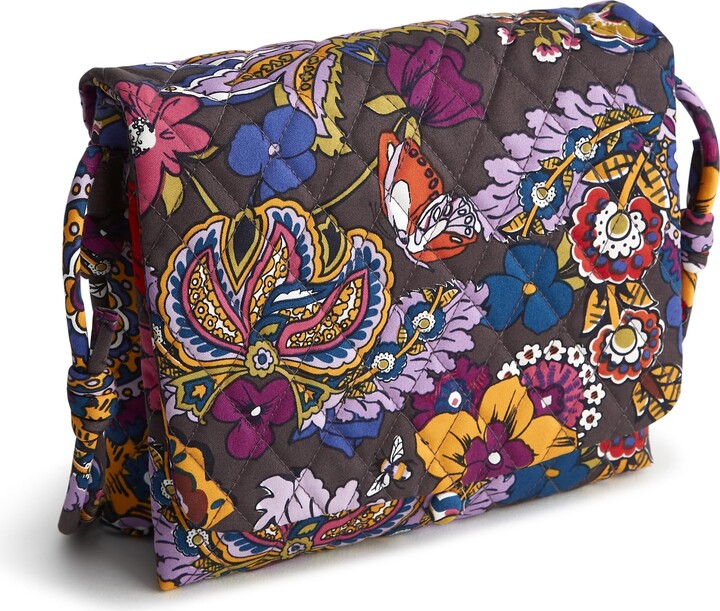 Vera Bradley Premium Cotton Baird Hipster Crossbody Bag