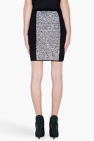 Thumbnail for your product : Alexander Wang Black Rubberized Tweed Pencil Skirt