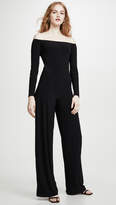 Thumbnail for your product : Norma Kamali Long Sleeve Off The Shoulder Jumpsuit