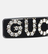 Thumbnail for your product : Gucci Embellished logo hair clip