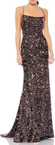 Thumbnail for your product : Mac Duggal Strappy Sequin Trumpet Gown