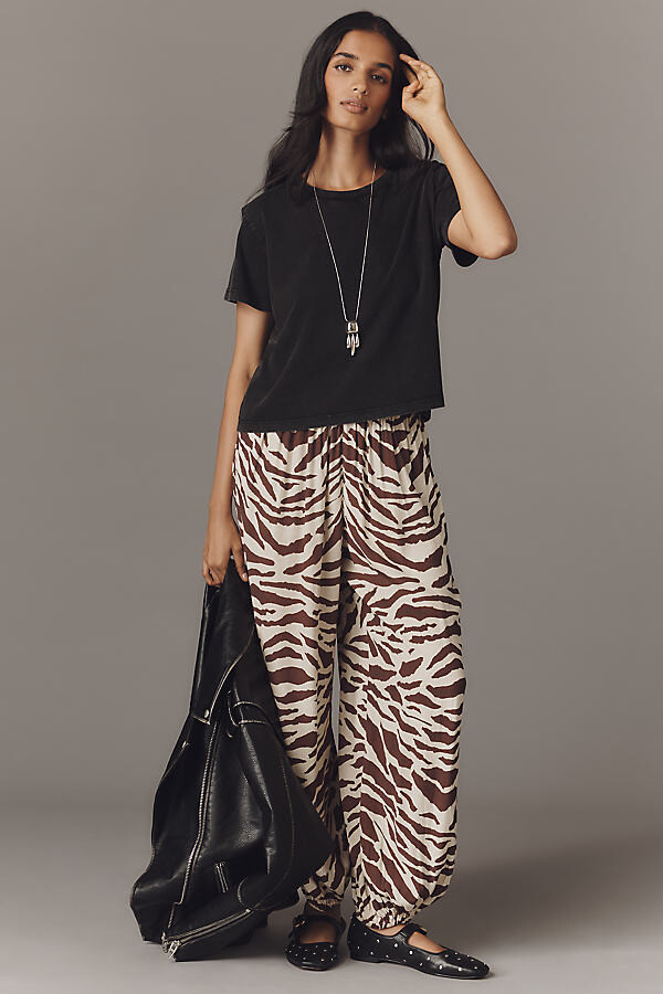 Plenty by Tracy Reese Animal-Print Balloon Pants