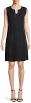 Thumbnail for your product : Misook Sleeveless Stud-Trim A-line Dress