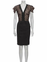 Thumbnail for your product : RED Valentino V-Neck Knee-Length Dress Red