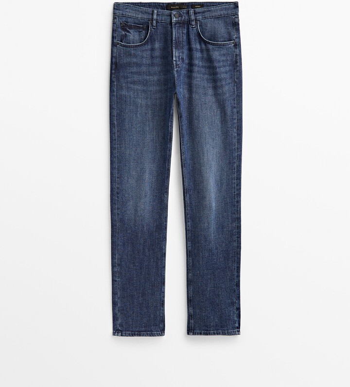 Massimo Dutti Men's Blue Jeans | ShopStyle
