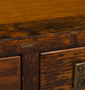 Rejuvenation Oak 2-Drawer Filing Cabinet by Globe