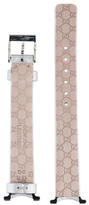 Thumbnail for your product : Gucci 12mm Monogram Leather Watch Strap
